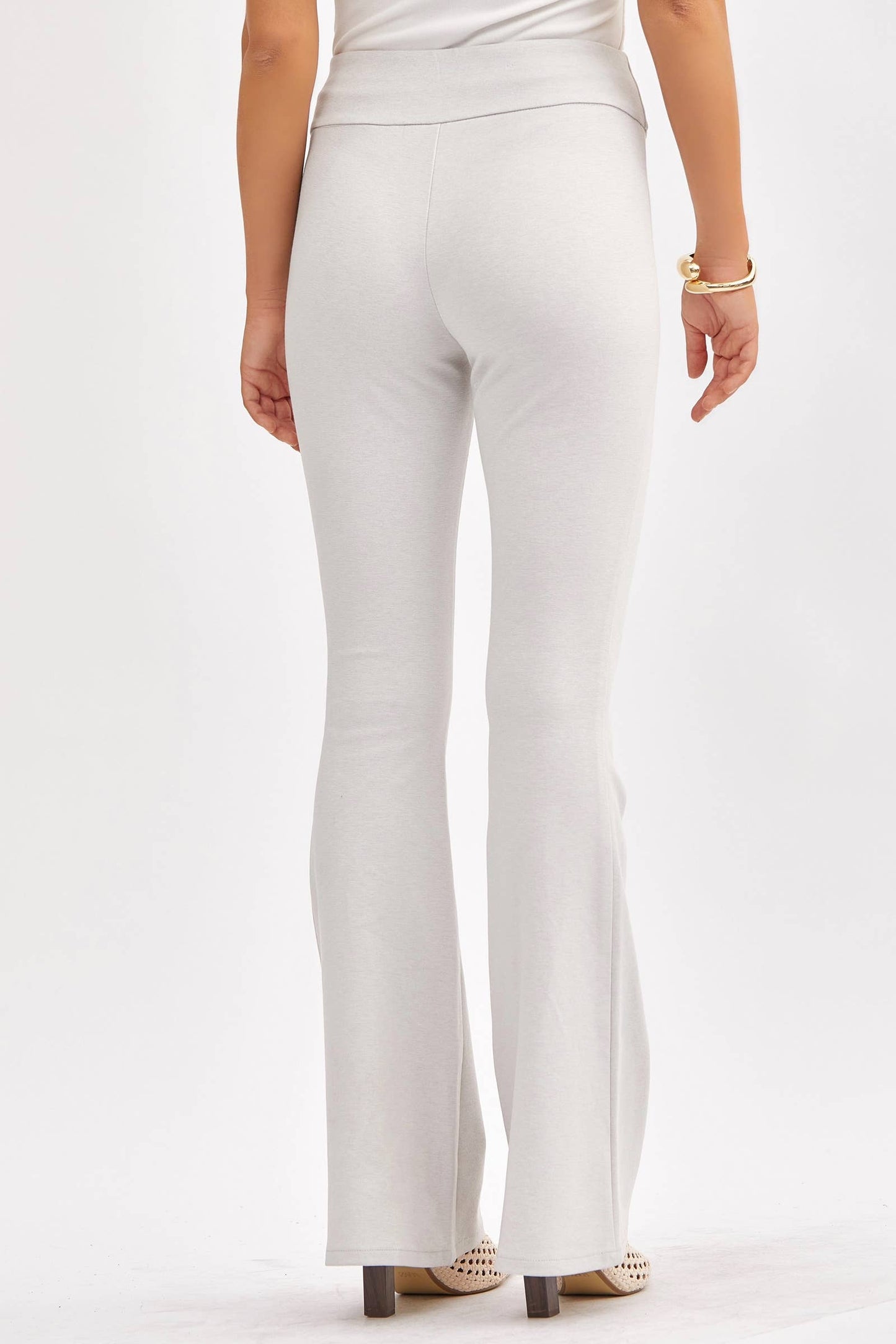 Dear Scarlett - Magic High Waisted Kick Flare Pants: VIOLET / L