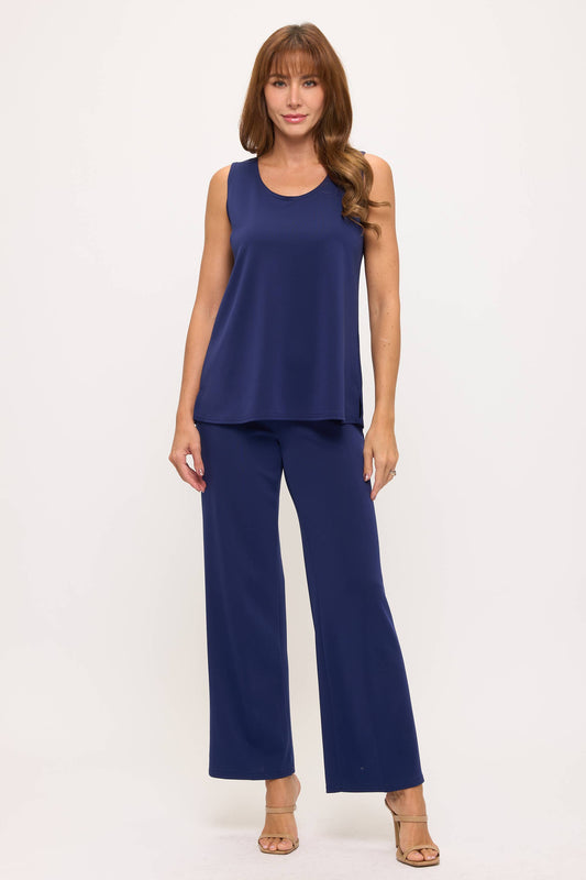 Jostar - Damboru Wide Leg Pants-5042DB-ARS1: Navy