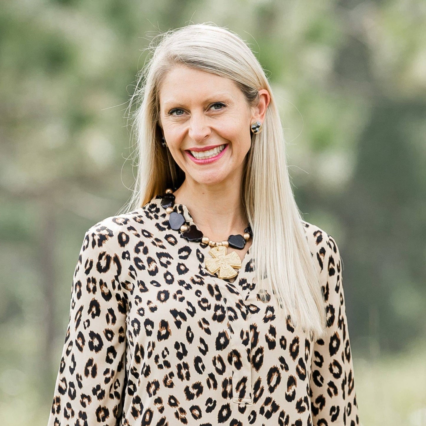 Hidden Truth Jewelry - Black JadeNuggets with Cari Cross Necklace