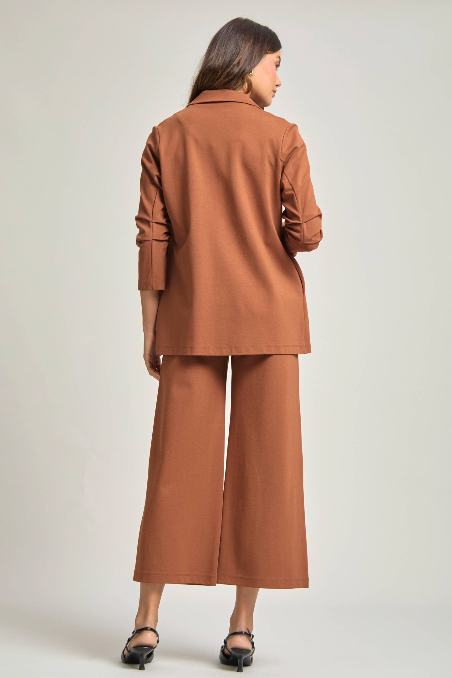 Dear Scarlett -  Magic 3/4 Sleeve Blazer: Black