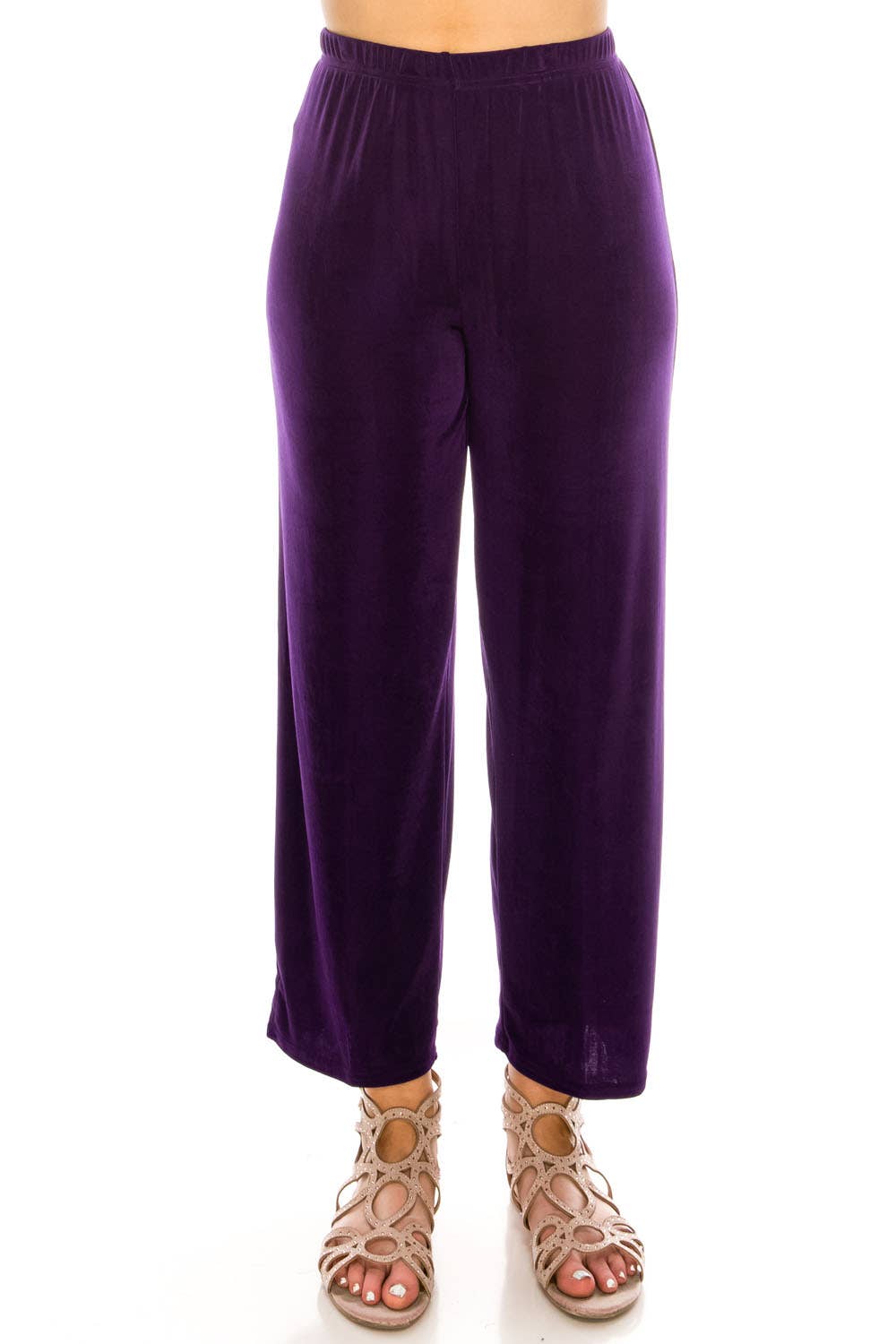Jostar - Acetate Ankle Length Pants - 5001AY-ARS1: Ivory