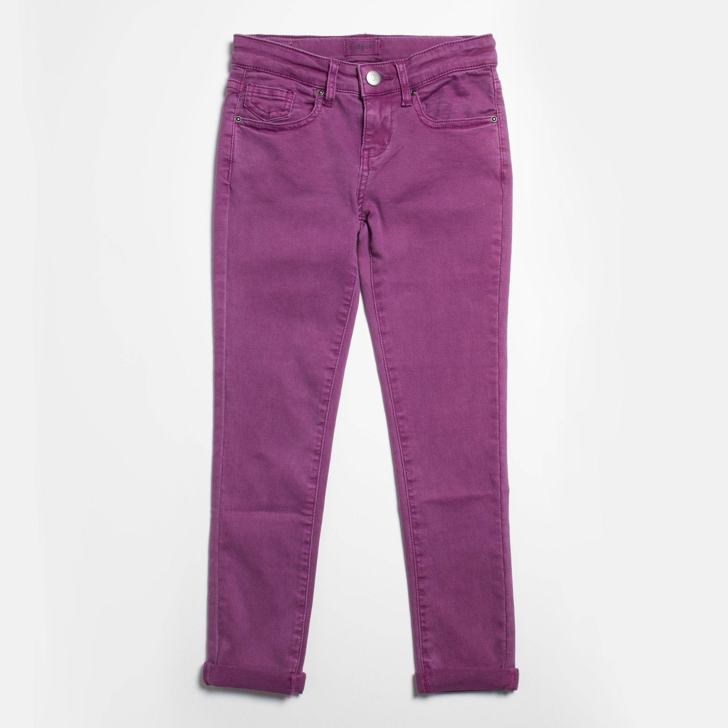 Kidpik - Cuffed Skinny Pant: Aqua Haze / 12