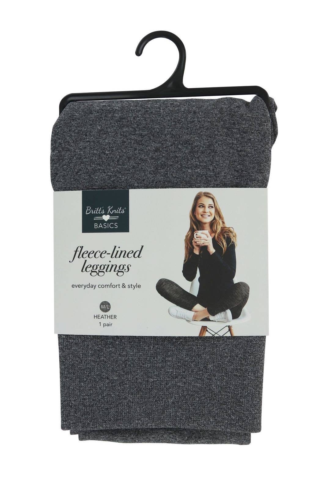 DM Merchandising - Britt's Knits Fleece Lined Leggings Open Stock: Burgundy / Small/ Medium