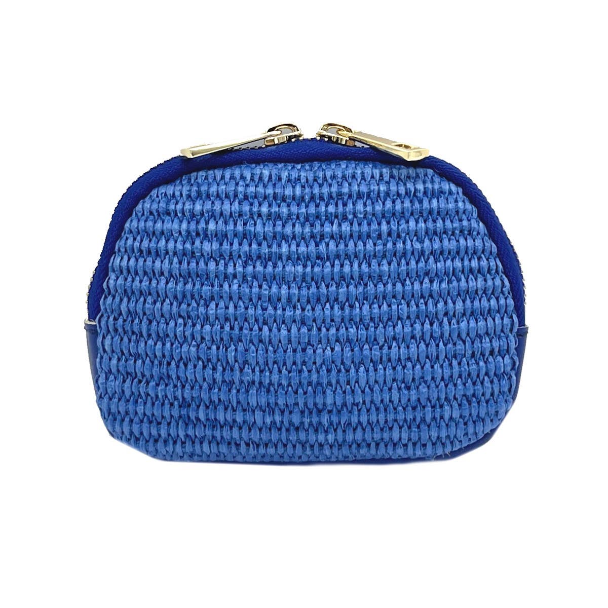 Suie Valentini srl - Summer collection, leather and raffia purse, art. PO01: Black