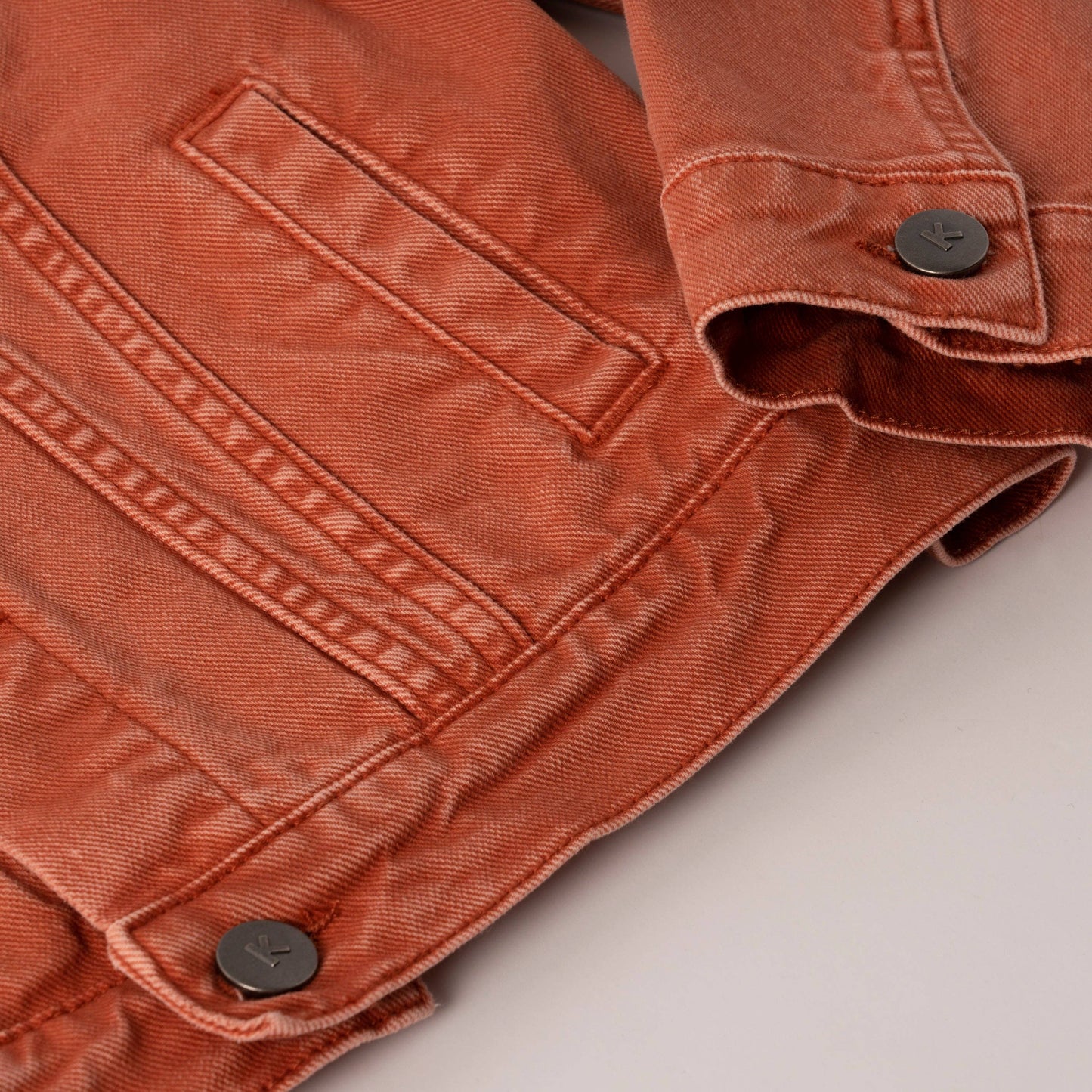 Kidpik - Colored Jean Jacket: Oyster Grey / M (10)