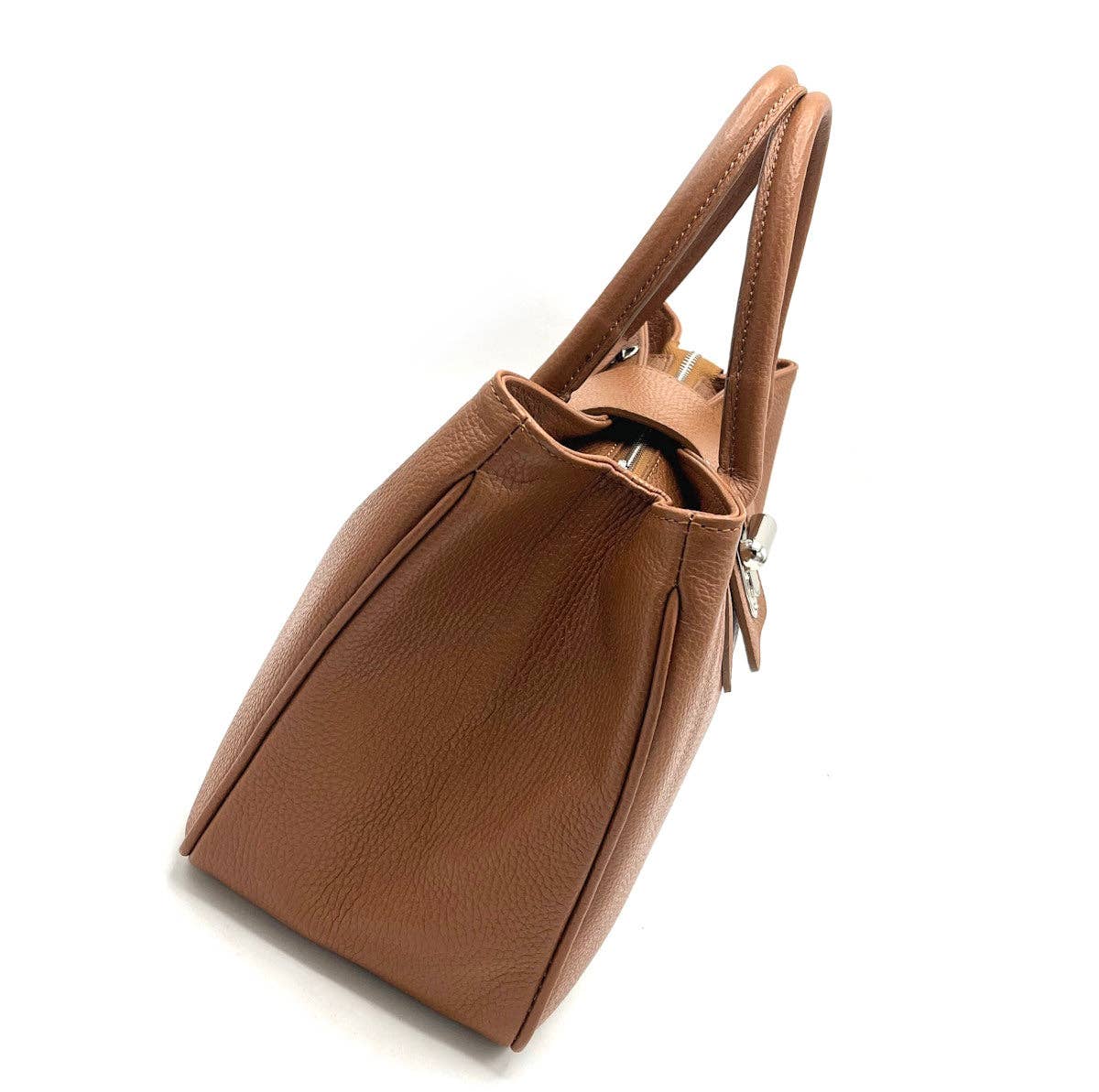 Suie Valentini srl - Leather shoulder bag, for women, made in Italy, art.112446: Dark Blue