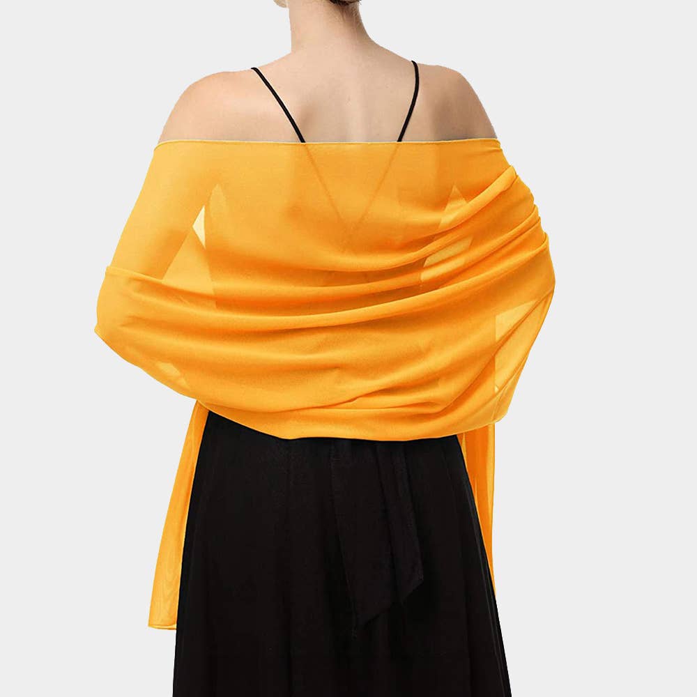 Sensibling Corp. - Lightweight Chiffon Shawl Scarf Wrap: Burgundy