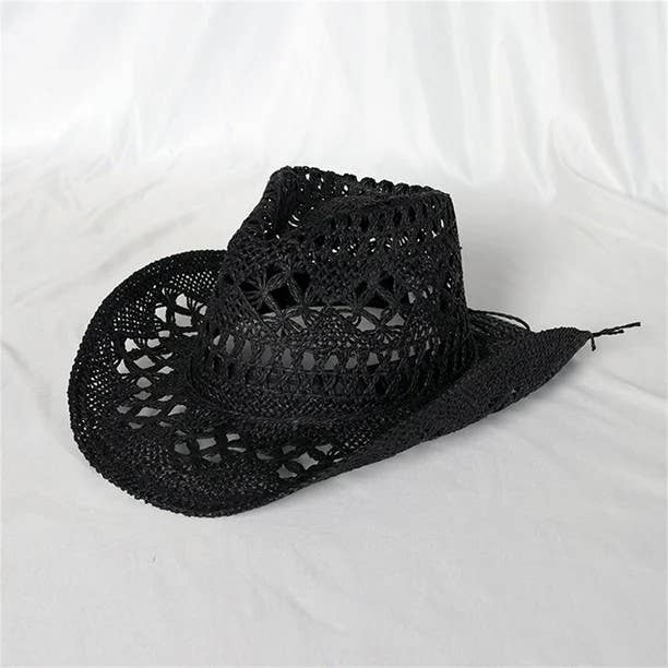 Syrrios Gifts LLC - Western Cowboy Cowgirl Straw Hat Sun Summer Beach Party: Blue