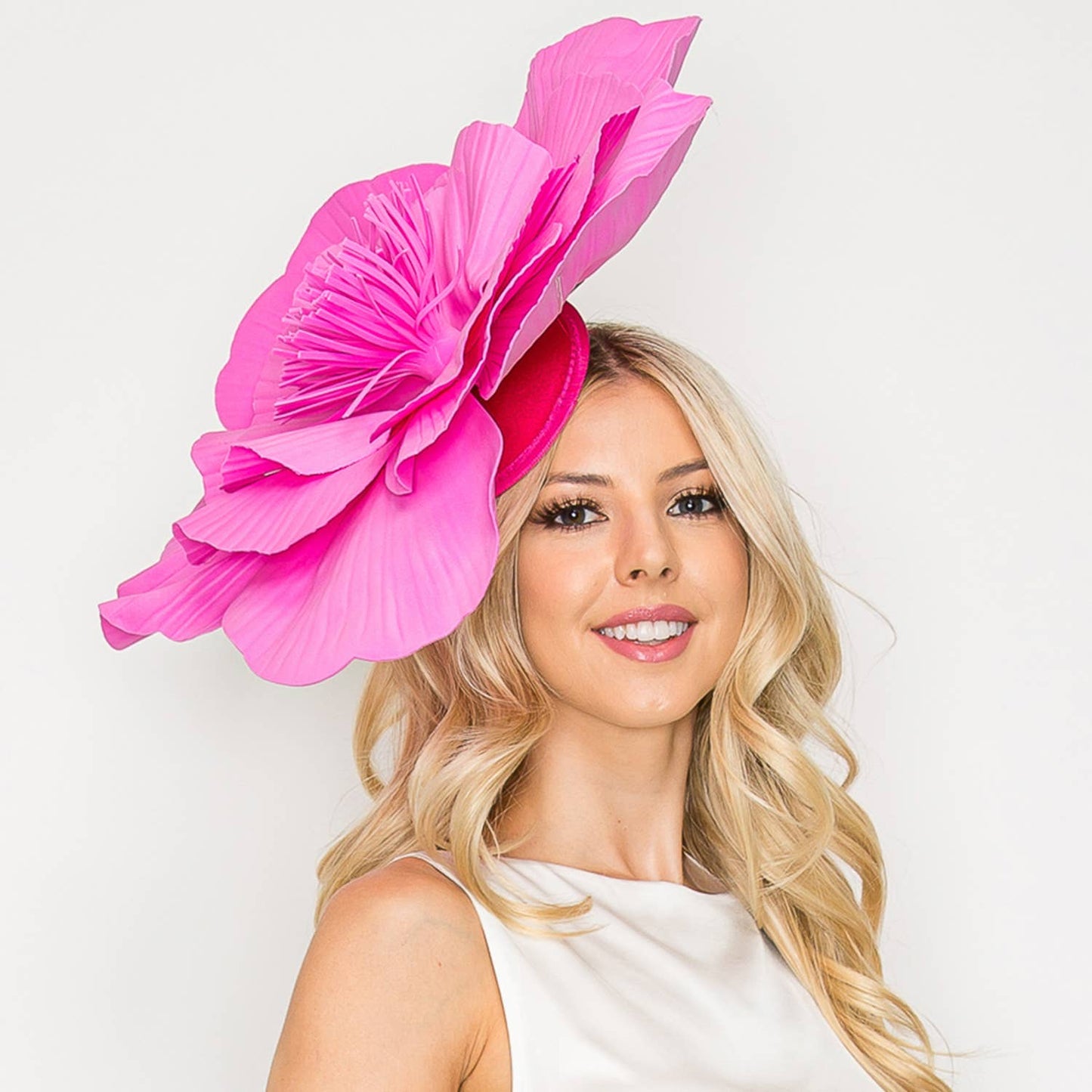 SP Sophia Collection - Lightweight Camellia Flower Fascinator : Lavender