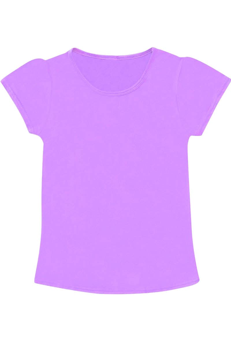 Cutie Patootie Clothing -Girl's Softie Knit Scoop Neck Tee: Lilac