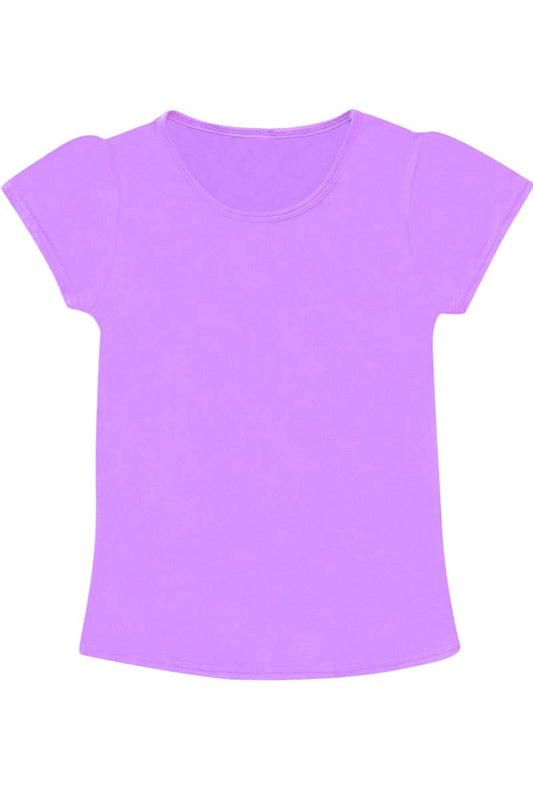 Cutie Patootie Clothing -Girl's Softie Knit Scoop Neck Tee: Lilac