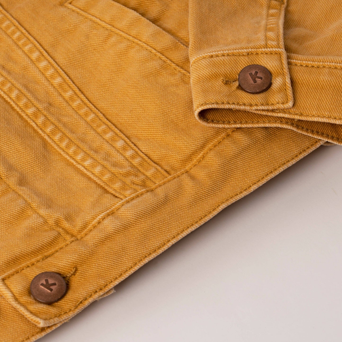 Kidpik - Colored Jean Jacket: Oyster Grey / L (12)