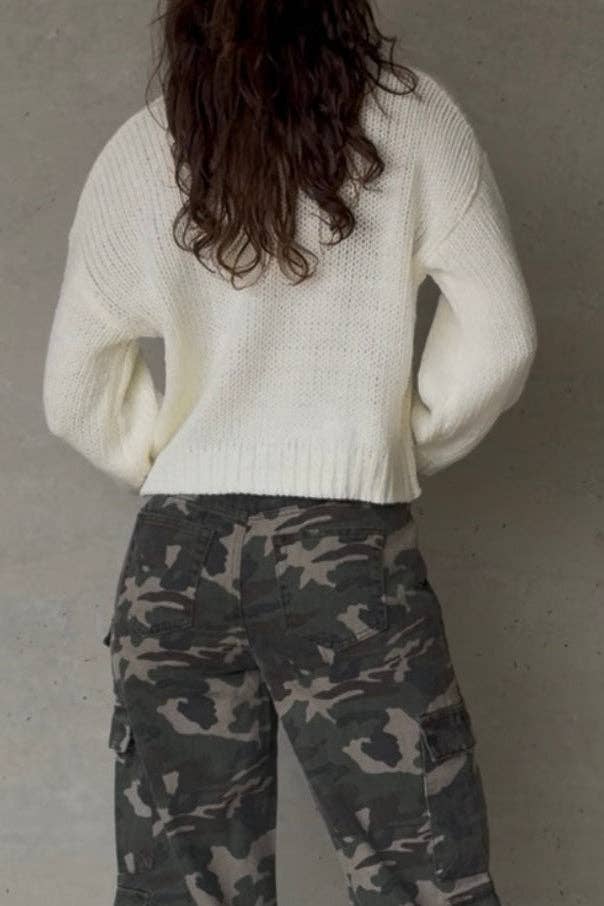 Addy & Me Apparel LLC - Ruby Rooster Sweater: L