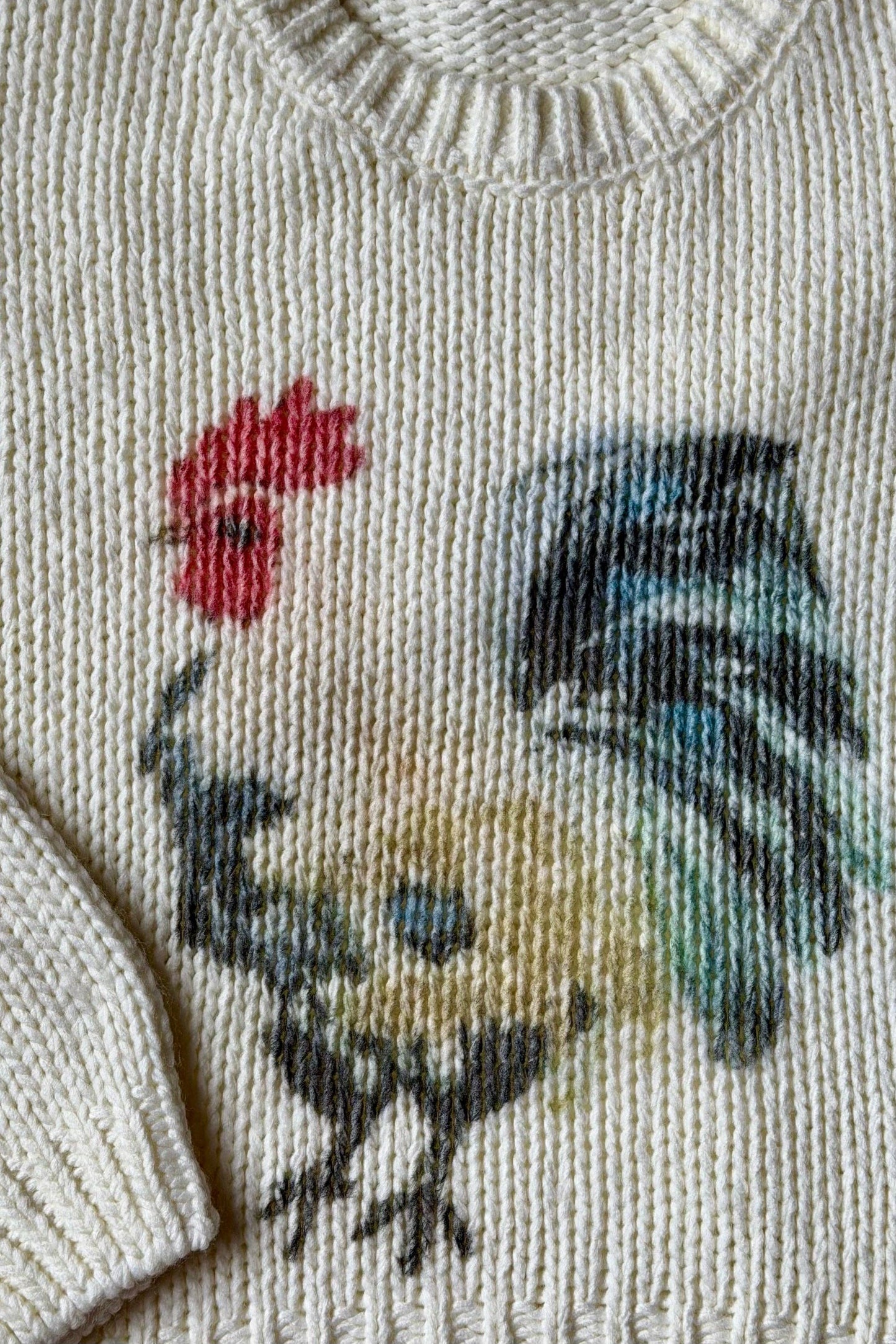 Addy & Me Apparel LLC - Ruby Rooster Sweater: L