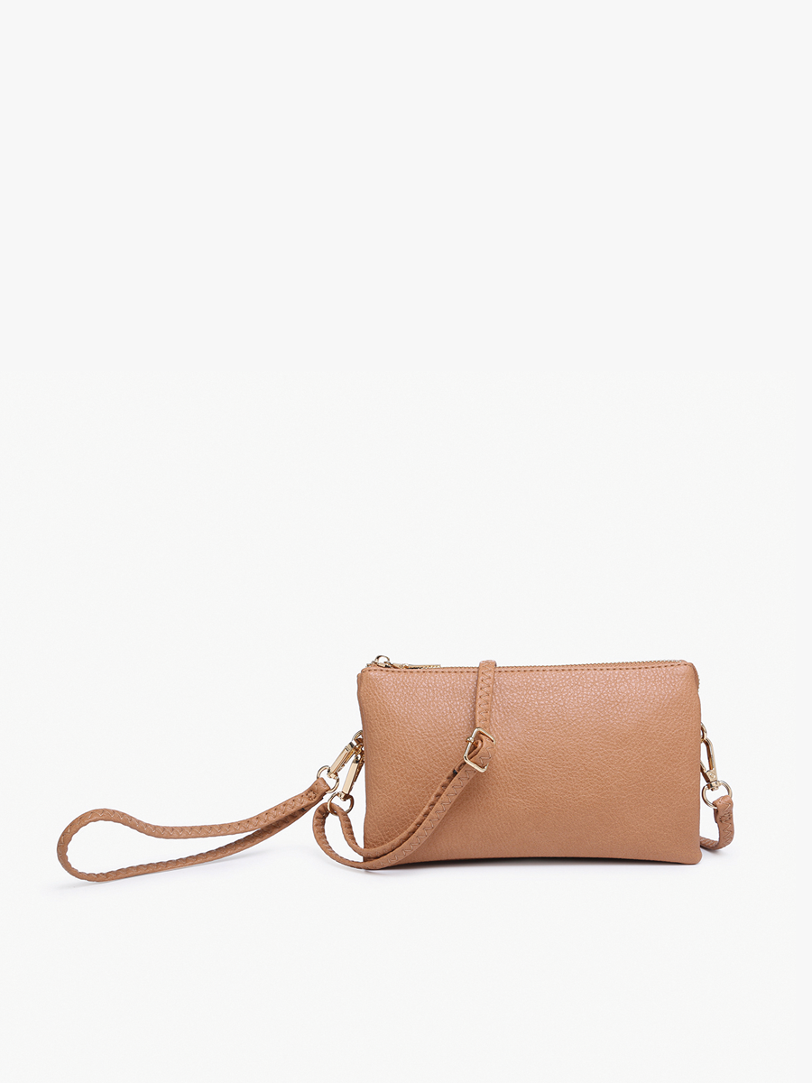 Jen & Co. - M013 Riley Monogrammable 3 Compartment Crossbody/Wristlet: Camo