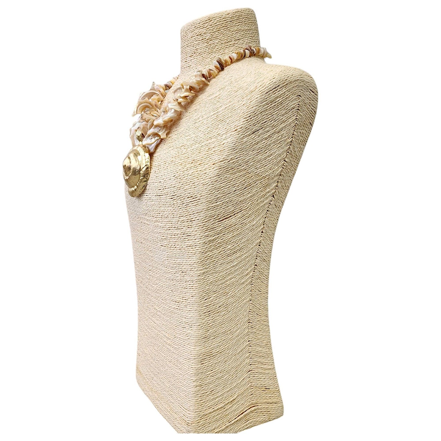 Bijoux Envie Statement Jewelry - Mocha Mousse Necklace | Seashell Necklace | Boho | Beach