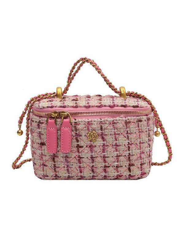 UZ Wholesale Store - Chains Geometric Zipper Crossbody Bags Bags Accessories Bags: BLUE / LARGE SIZE