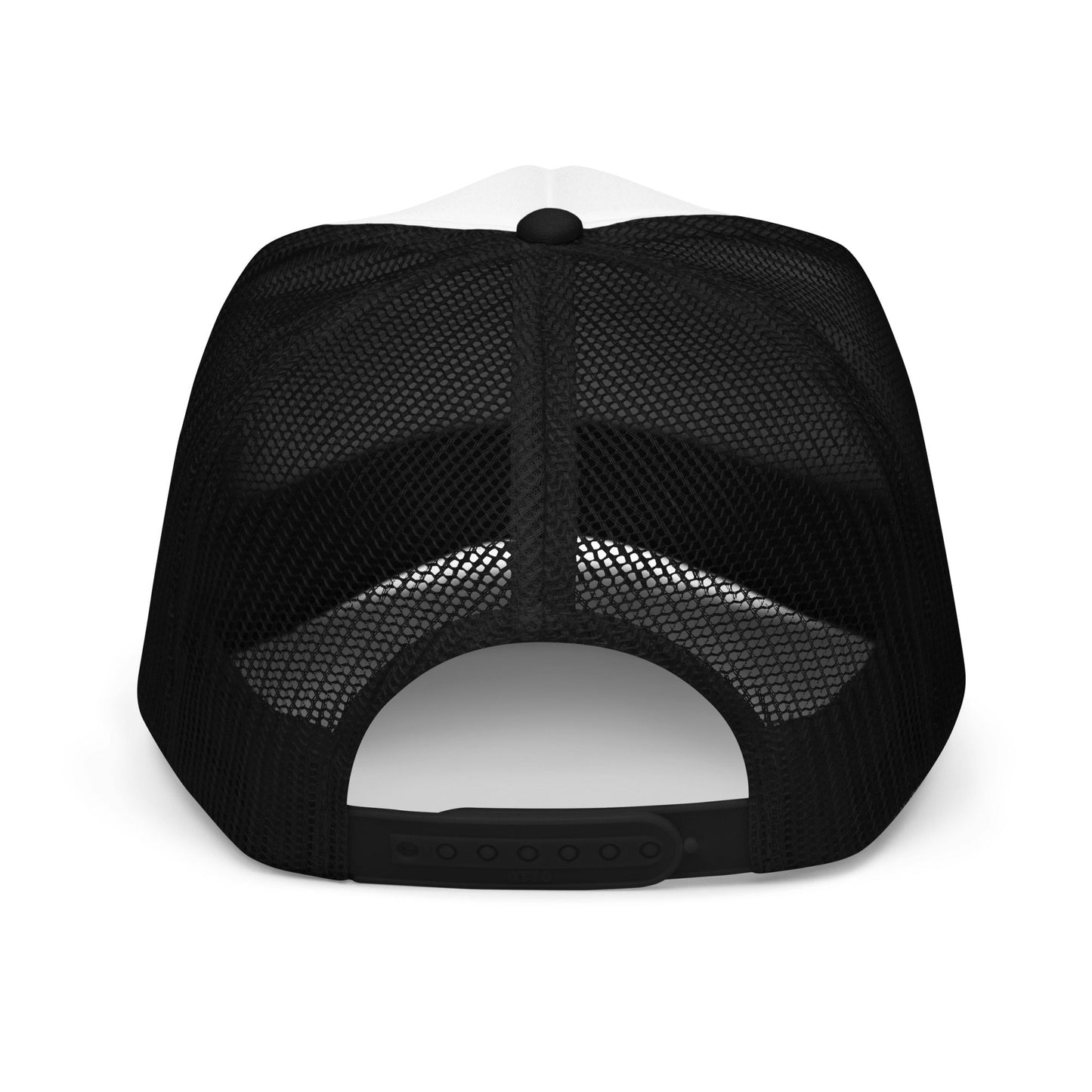 Golf Club Trucker Hat – Foam Mesh Hat with Golden Yellow Print