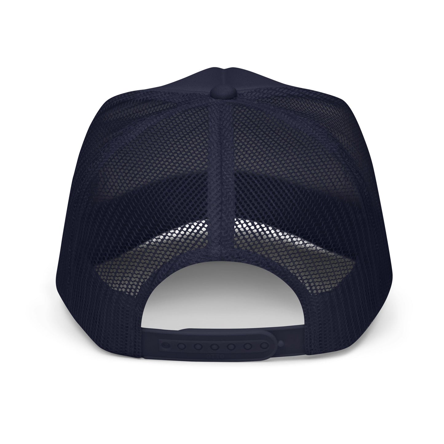 Golf Club Trucker Hat – Foam Mesh Hat with Golden Yellow Print