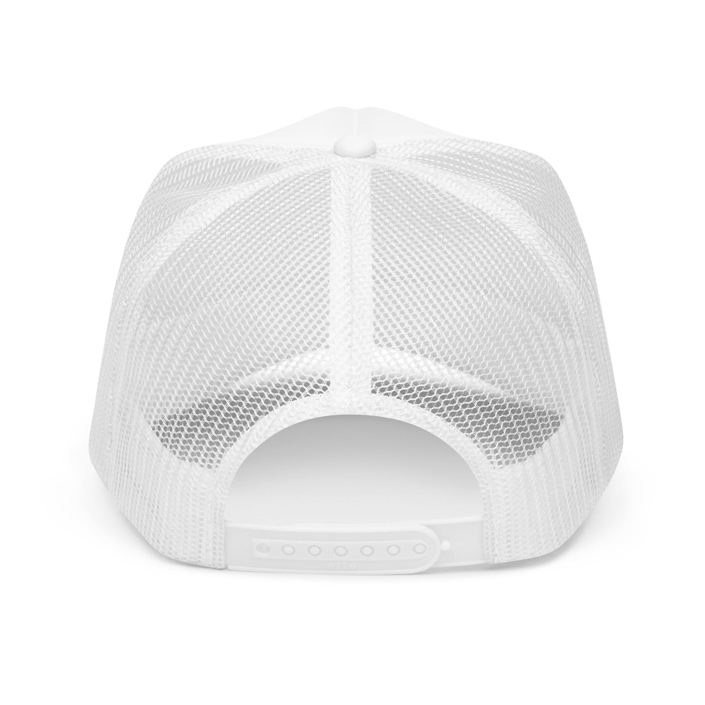 Golf Club Trucker Hat – Foam Mesh Hat with Golden Yellow Print
