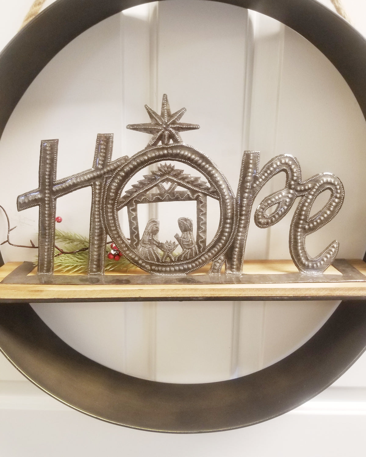 Hope Standing Metal Art