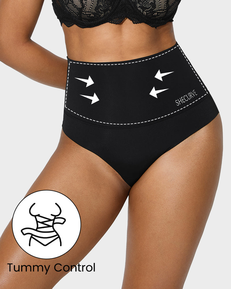 3-Pack High Waisted Tummy Control Briefs