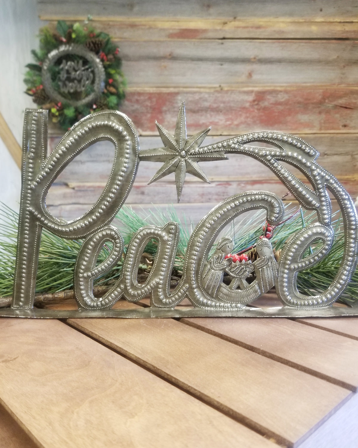 Peace Standing Metal Art