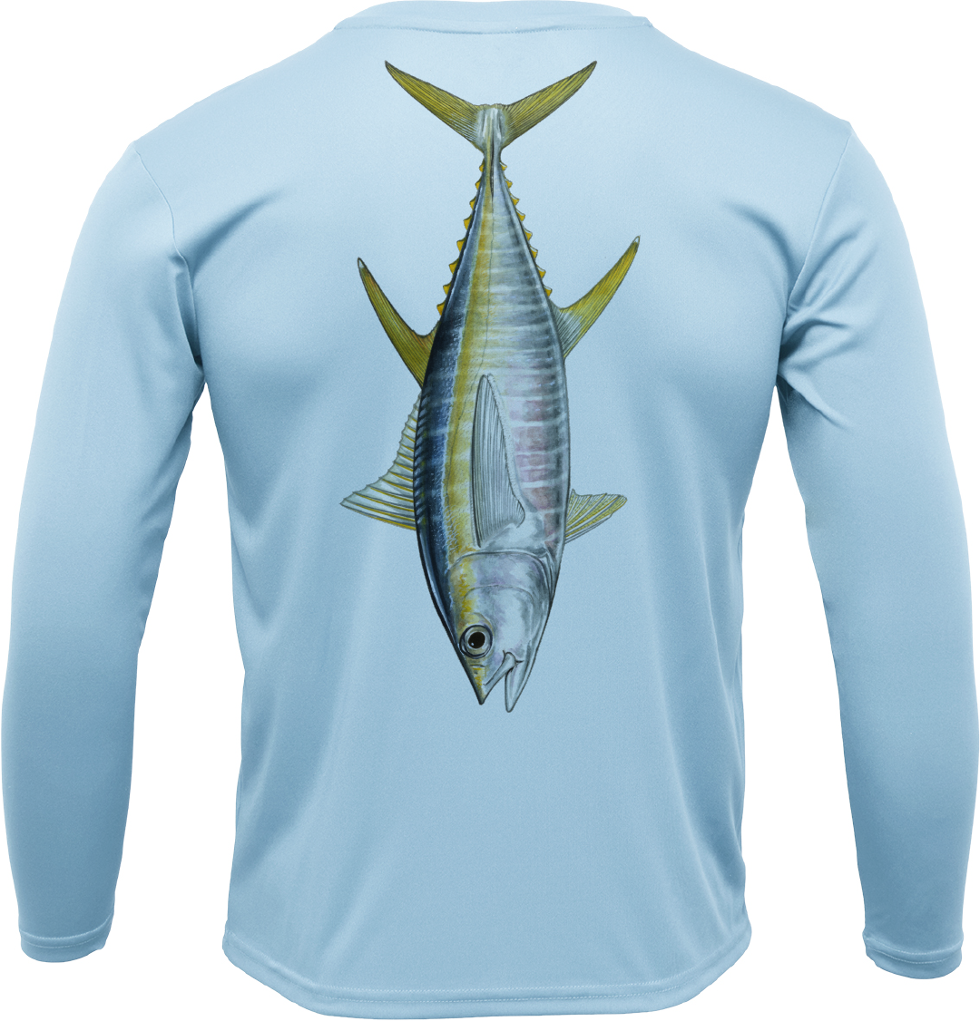 Siesta Key, FL Tuna Long Sleeve UPF 50+ Dry-Fit Shirt