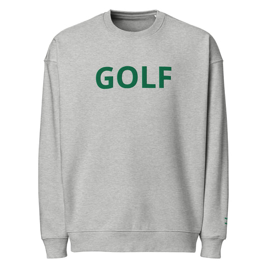 Oversized Embroidered GOLF Sweatshirt – Mulligans & Mimosas Sleeve Detail
