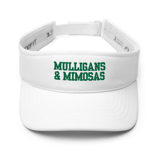 Mulligans & Mimosas Embroidered Golf Visor for Women