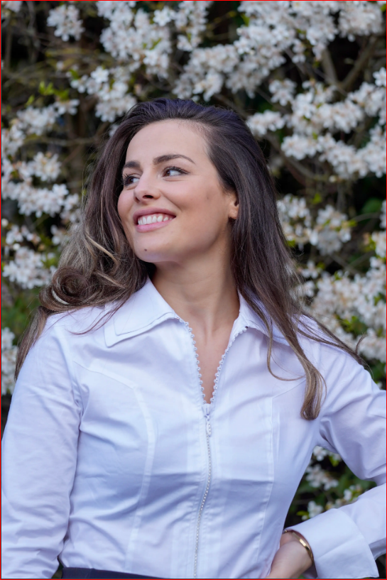 Ella and Cherry of London Zipper Front White Blouse